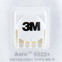 Stofmasker 3M Aura voor schuren 9322 FFP2 met ventiel 2 stuks-3
