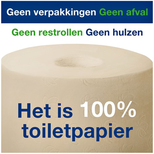 Toiletpapier Tork T7 hulsloos Natural Advanced midsize 2-laags 900vel 472155-4