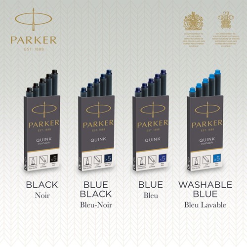 Inktpatroon Parker Quink blauw-zwart-3