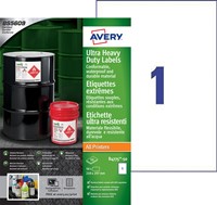 Etiket Avery B4775-50 210x297mm polyethyleen wit 50stuks-2
