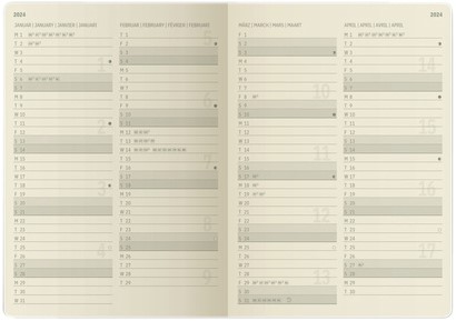 Agenda 2024 Sigel Conceptum A5 7dagen/2pagina's zwart-2