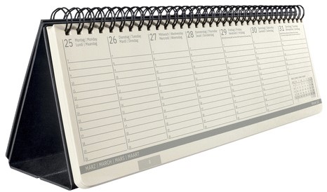 Tafelagenda 2024 Sigel Conceptum 300x144x18mm zwart