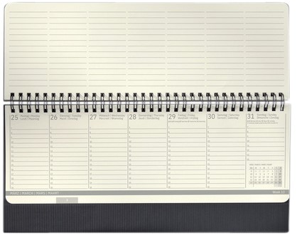 Tafelagenda 2024 Sigel Conceptum 300x144x18mm zwart-3