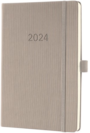 Agenda 2024 Sigel Conceptum A5 7dagen/2pagina's taupe
