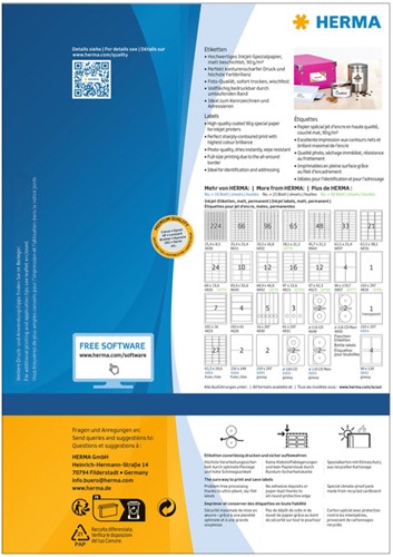 Etiket HERMA 10778 38.1x21.2mm wit 5200stuks-2