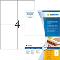 Etiket HERMA 10773 105x148mm weerbestendig wit 320stuks