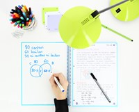 Notitieboek Oxford Touch Europeanbook A4+ 4-gaats lijn 80vel pastel blauw-2