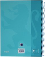 Notitieboek Oxford Touch Europeanbook A4+ 4-gaats lijn 80vel pastel blauw-2
