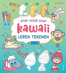 Tekenboek Deltas stap voor stap Kawaii