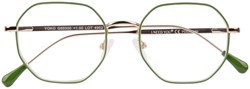 Leesbril I Need You Yoko +1.5 dpt groen-goud