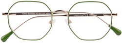 Leesbril I Need You Yoko +1.0 dpt groen-goud