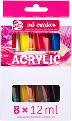 Acrylverf Talens Art Creation set à 8 kleuren 12ml