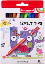 Viltstiften Bruynzeel set à 12 kleuren