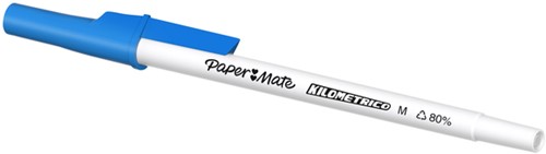Balpen Paper Mate Kilometrico Recycled medium blauw-3