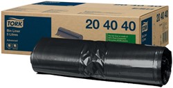 Afvalzak Tork B3 33x40cm 5L zwart 204040
