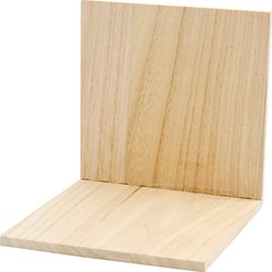 Boekensteun Creotime hout 15x15x15cm
