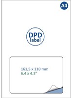 Retourlabel DPD IEZZY A4 1.000 vel 161,5x100mm 1000 labels