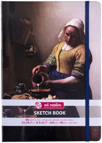 Schetsboek Talens Art Creation Het melkmeisje 21x29.7cm 140gr 80vel