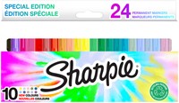 Viltstift Sharpie rond incl 10 nieuwe kleuren fijn assorti blister à 24 stuks