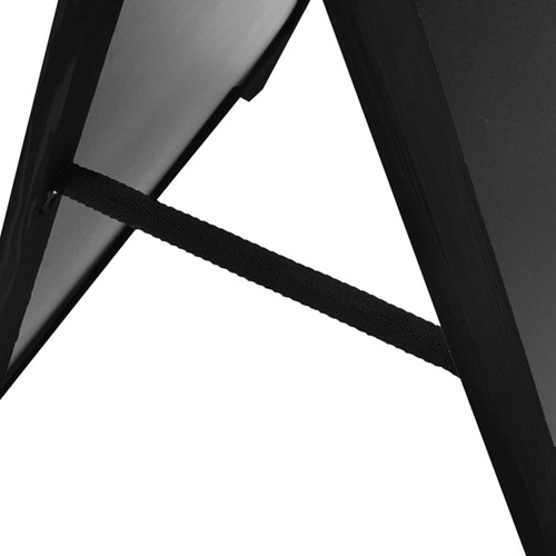 Krijt stoepbord Europel 660x1280mm met top zwart-2