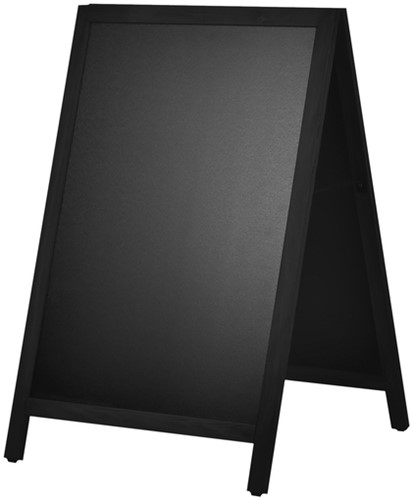 Krijt stoepbord Europel 660x1040mm DELUX zwart
