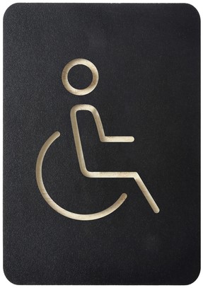 Pictogram Europel rolstoel zwart