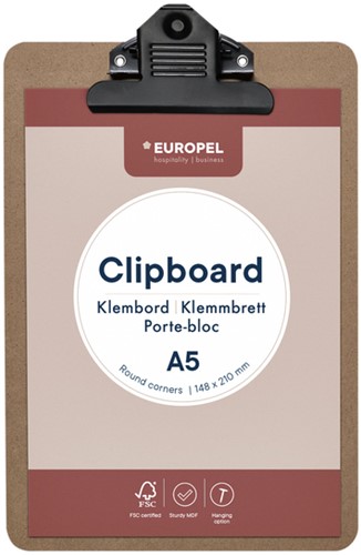 Klembord Europel A5 staand hout-2