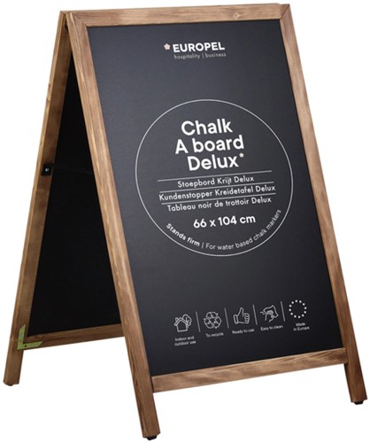 Krijt stoepbord Europel 660x1040mm DELUX natuur-2
