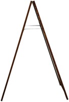 Krijt stoepbord Europel 660x1280mm met top natuur-3