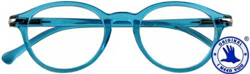 Leesbril I Need You +1.00 dpt Tropic blauw