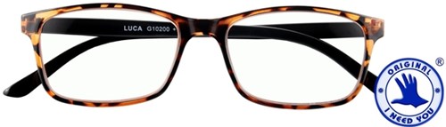 Leesbril I Need You Luca +2.00 dpt bruin