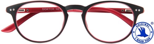 Leesbril I Need You Dokter New +3.00 dpt grijs - rood