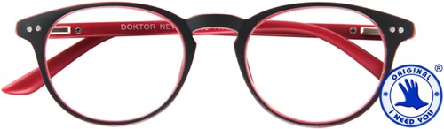 Leesbril I Need You Dokter New +2.50 dpt grijs - rood