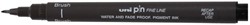 Fineliner Uni-ball Pin brush fijn donkergrijs