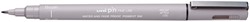 Fineliner Uni-ball Pin brush lichtgrijs