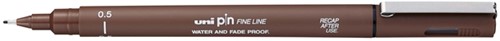 Fineliner Uni-ball Pin 0.5mm sepia