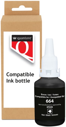Navulinkt Quantore alternatief tbv Epson 664 zwart
