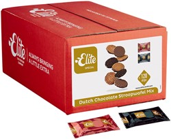 Koekjes Elite Dutch chocolate stroopwafel mix 120 stuks