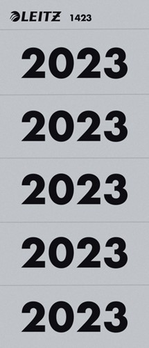 Rugetiket Leitz 2023 grijs