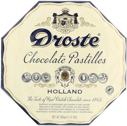 Chocolade Droste verwenbox chocolade pastilles 200gr