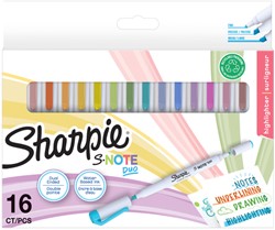 Markeerstift Sharpie S-note Duo blister à 16 kleuren