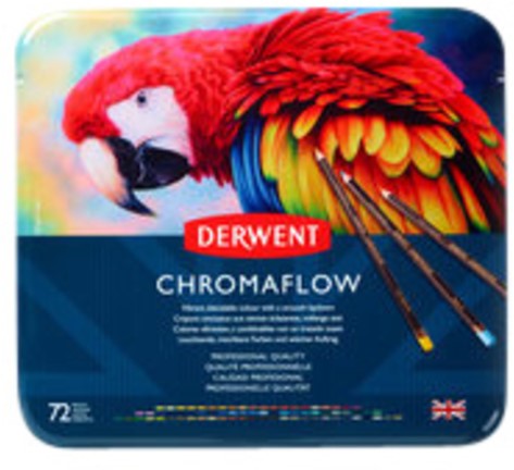 Kleurpotloden Derwent Chromaflow set à 72 kleuren