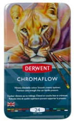 Kleurpotloden Derwent Chromaflow set à 24 kleuren