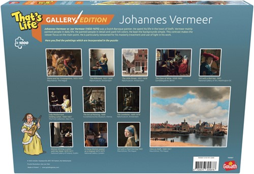 Puzzel That's Life Gallery Edition: Johannes Vermeer 1000 stukjes-2