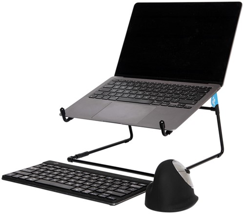 Laptopstandaard R-Go Steel Office Zwart-3