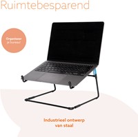 Laptopstandaard R-Go Steel Office Zwart-3