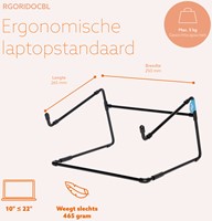 Laptopstandaard R-Go Office Zwart-3