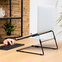 Laptopstandaard R-Go Office Zwart-5