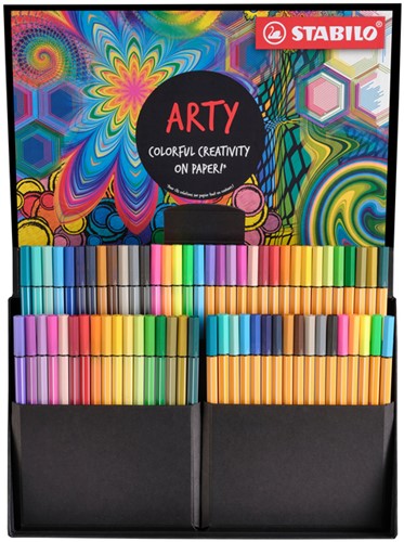 Fineliner STABILO Point 88 & Pen 68  Arty creative in luxe box-2