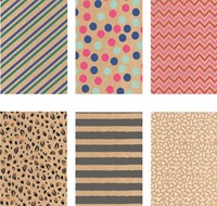 Inpakpapier IG Group Printed Kraft 200x70cm assorti-2